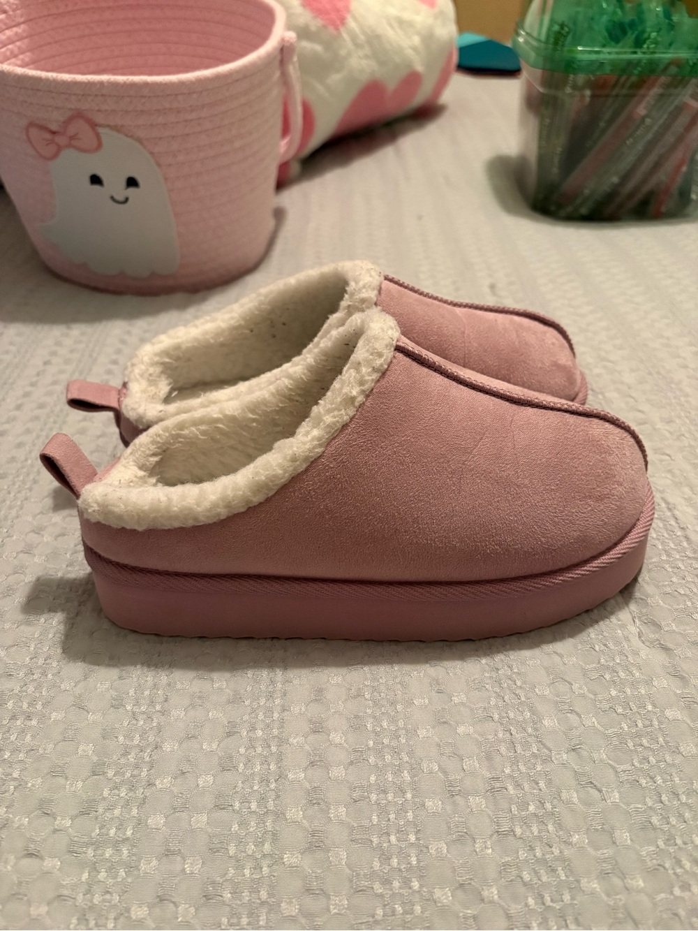 Kids Cozy Slip-On One-Piece Slipper - Purple